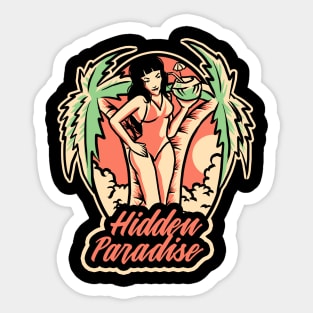 hidden paradise Sticker